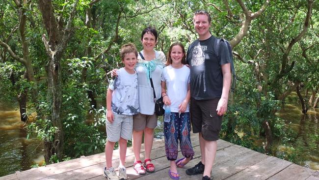 The Pulford family, Jaala with Sinead, son Hamish and Jeff.