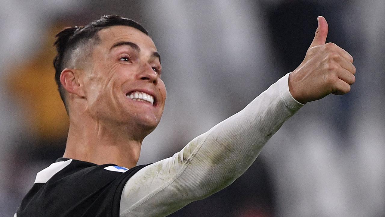 Cristiano Ronaldo was named as one of four strikers in the team.
