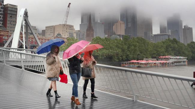 Heavy rainfall and thunderstorms have lashed the state. Picture: David Crosling