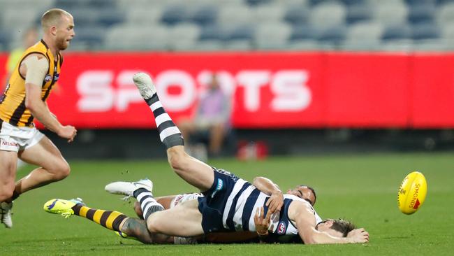 Shaun Burgoyne will come under scrutiny from the MRO for this tackle.