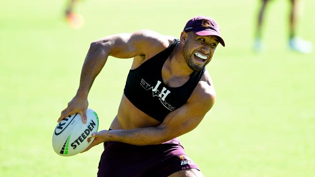 If convicted, the former Bronco could be rubbed out of NRL. Pic Bradley Kanaris/Getty Images