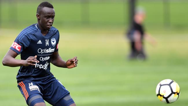 Defender Thomas Deng comes into the Melbourne Victory side in place of the injured James Donachie.