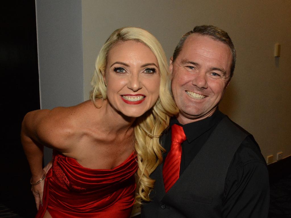 Michelle Massey and Mick Chisholm at the Perry Cross 'Everything is Possible' Ball at The Star Gold Coast. Picture: Regina King