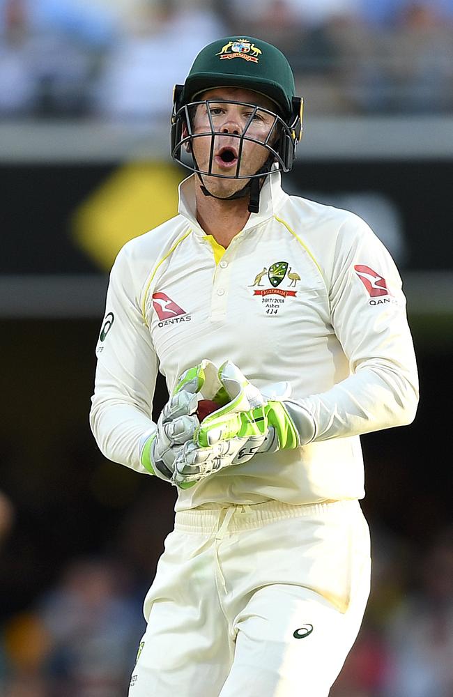 Paine on day one of the first Test match between Australia and England at the Gabba in Brisbane, November 23, 2017. Picture: AAP