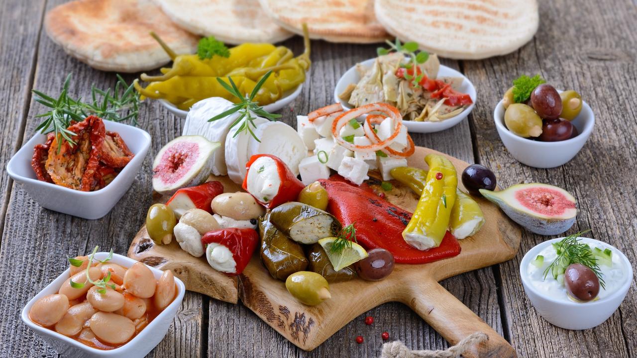 A selection of typical cold Greek appetisers which are part of a Mediterranean diet. Picture: iStock