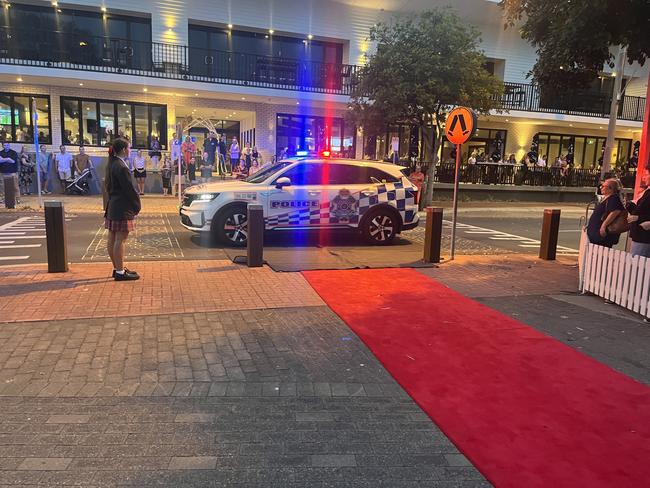 The students of Urangan State High School arrive at their formal.