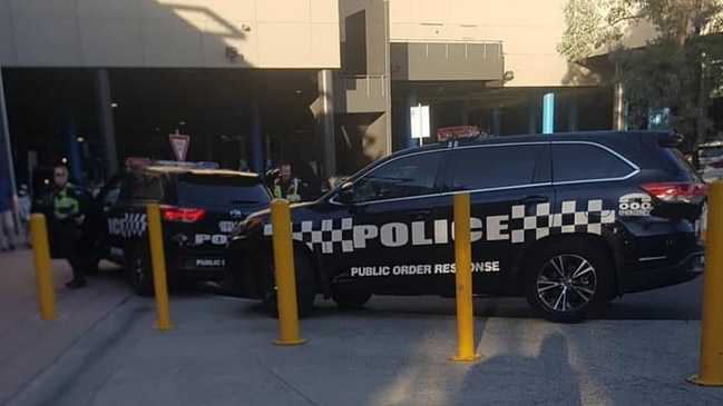 Police at Fountain Gate shopping centre, responding to an incident last week