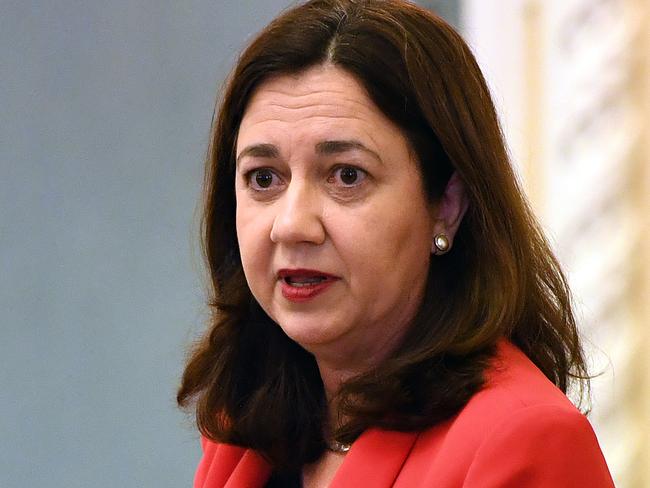 Queensland Premier Annastacia Palaszczuk speaks during Question time at Parliament House in Brisbane, Wednesday, September 19, 2018. (AAP Image/Dan Peled) NO ARCHIVING