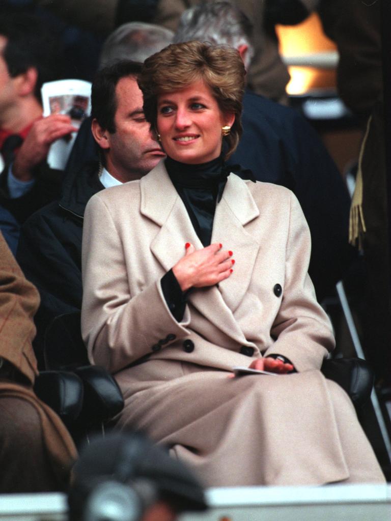 21 JAN 1995:  THE PRINCESS OF WALES WATCHES THE WELSH RUGBY UNION TEAM DURING THEIR FIRST FIVE NATIONS MATCH OF THE SEASON AGAINST FRANCE AT PARC DES PRINCES IN PARIS. Mandatory Credit: Pascal Rondeau/ALLSPORT