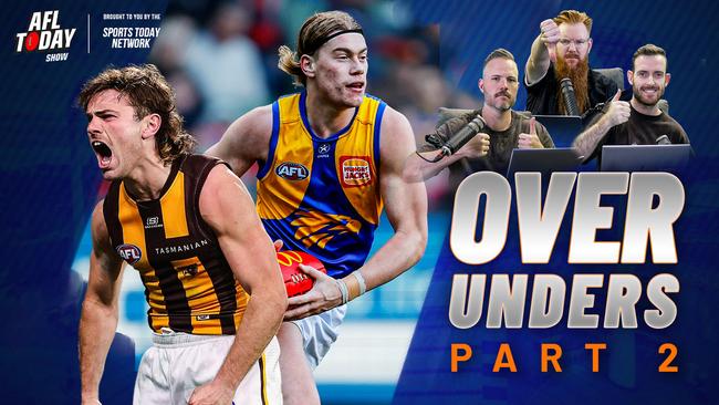 2025 AFL Team Over-Under Wins Part 2: Hawthorn-Bulldogs | AFL Today Show