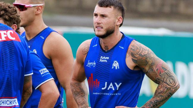 Bronson Xerri made an emotional return to the NRL after serving a four-year ban for taking performance-enhancing drugs. Picture: Justin Lloyd.