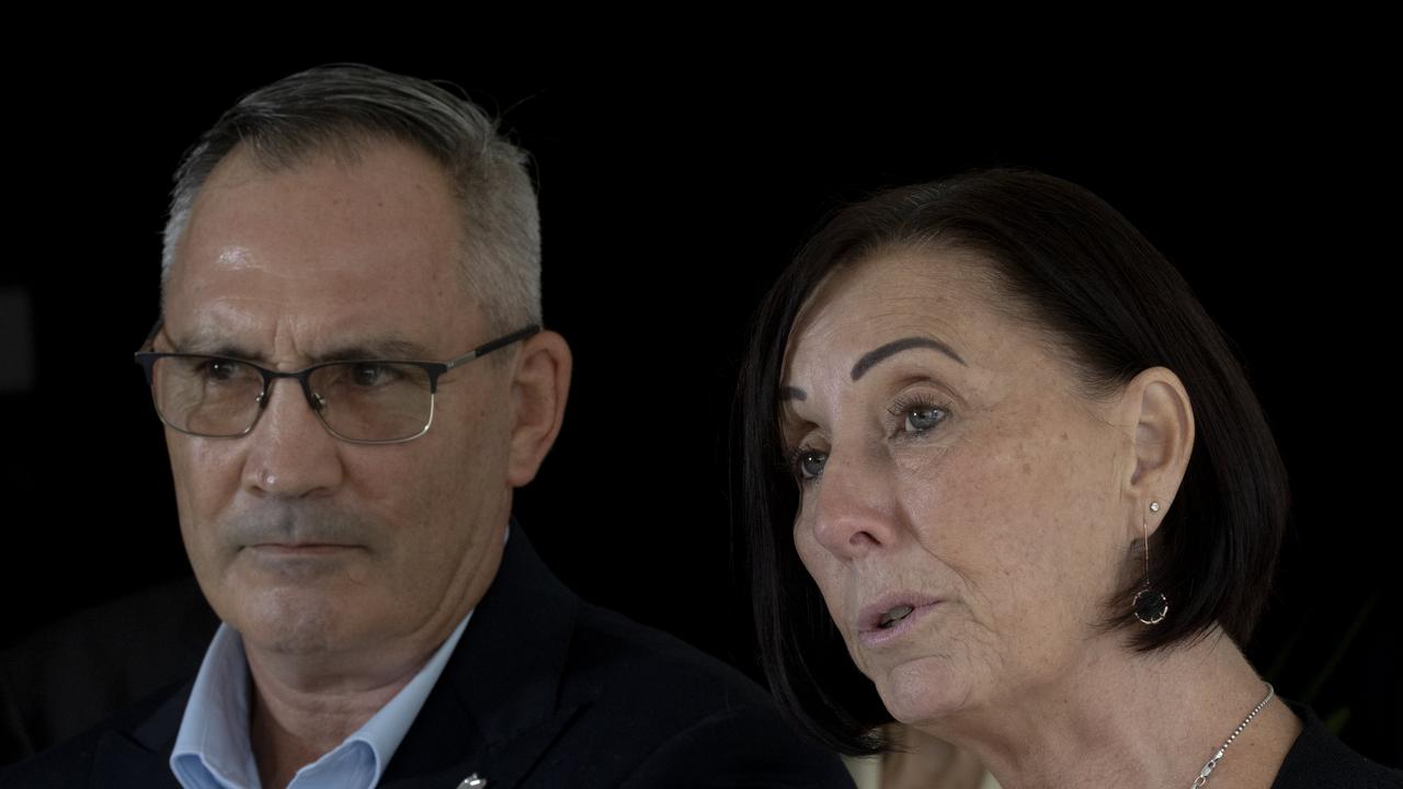 Lloyd and Sue Clarke at Queensland’s Parliament House on Tuesday. Picture: NewsWire / Sarah Marshall