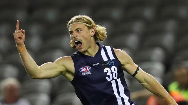 James Worpel celebrates a goal in the 2017 TAC Cup Grand Final Picture: Scott Barbour/AFL Media/Getty Images