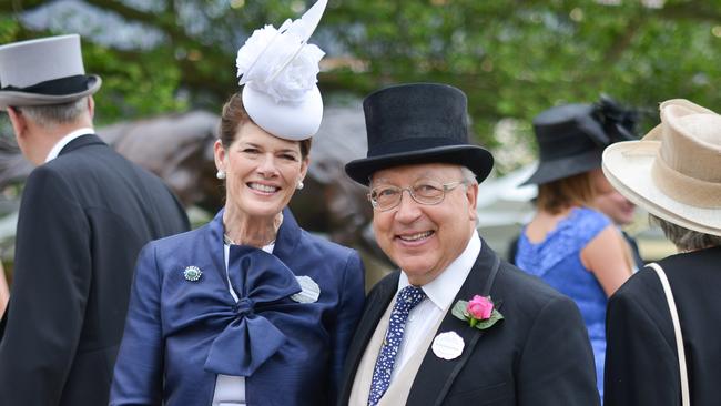 Francesca Schwarzenbach and Urs Schwarzenbach. Picture: Nick Harvey/WireImage