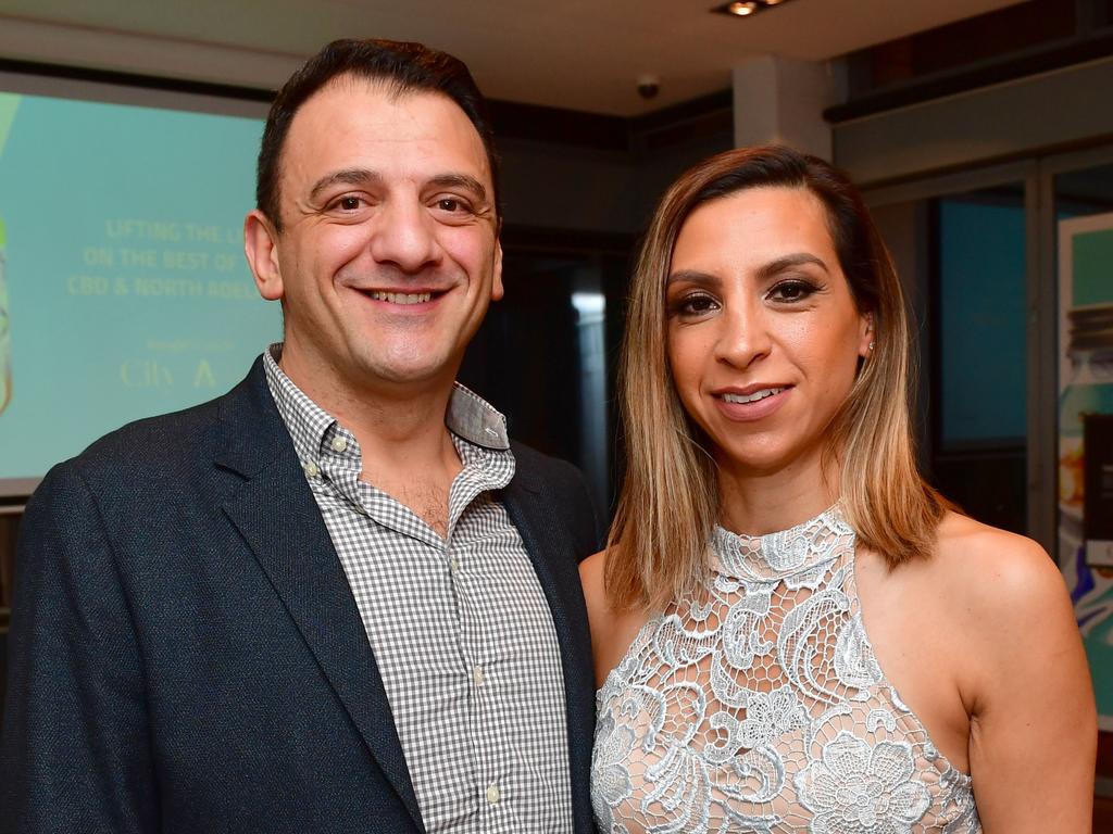 Tony and Lisa Primaroat The City Awards 2017 at Keith Murdoch House in Adelaide. Picture: Keryn Stevens