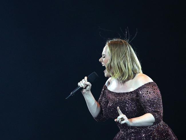 Adele played to a record crowd at Etihad Stadium: Picture: Getty
