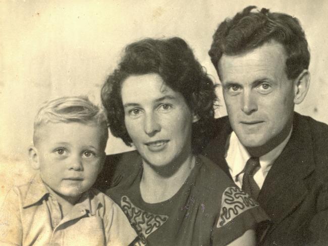 Richard and Eva Howard, with son Phil. Picture: Supplied.