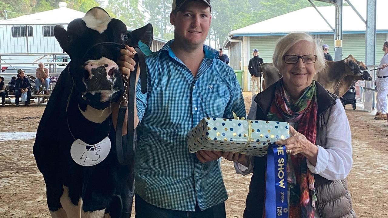 Grand Champion dairy cow winner on day two of the Gympie show.