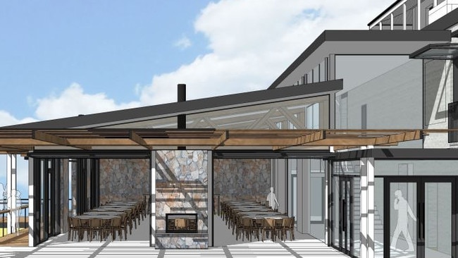 Concept images of the Bridgewater Inn expansion.