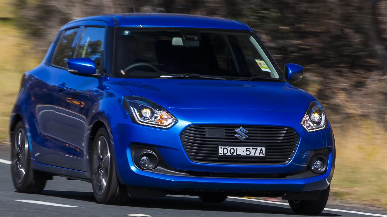 The Suzuki Swift is a size smaller but a fun drive.