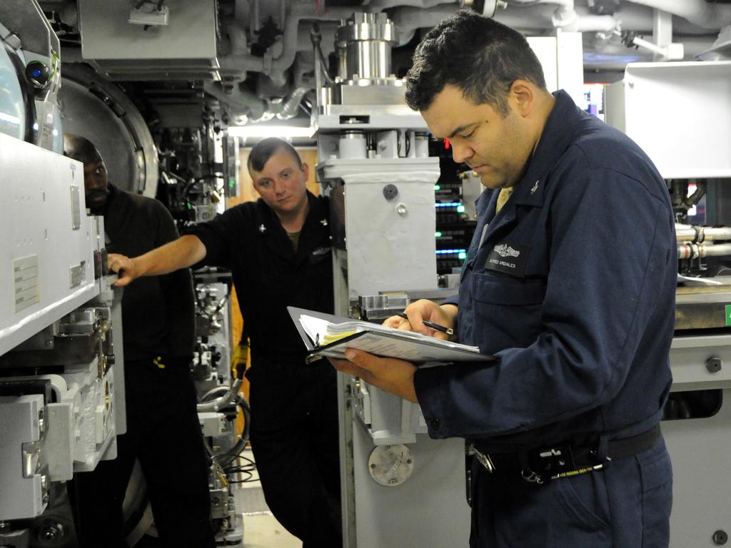 Submariners fill a variety of roles on-board. Picture: Darryl Wood (US Navy)