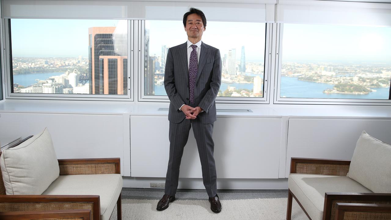 Masato Sugahara at Mitsui Australia’s offices in North Sydney. Picture: Britta Campion