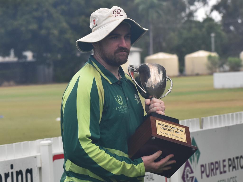 Lachlan Hartley, who captains Frenchville in Rockhampton’s A-grade competition, will lead the Rams this weekend.