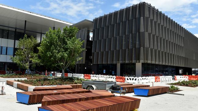 Sneak peak inside Australia's newest university USC Moreton Bay, just two weeks ahead of orientation day when the students arrive for the first time. Entrance to the campus' foundation building. Photo: David Alexander pine rivers press