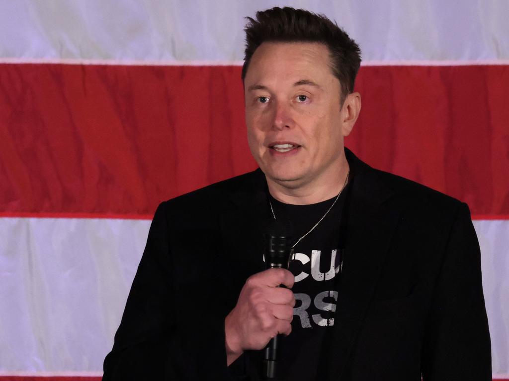 SpaceX and Tesla founder Elon Musk speaks during a town hall for Republican presidential nominee, former US President Donald Trump. Picture: Getty Images