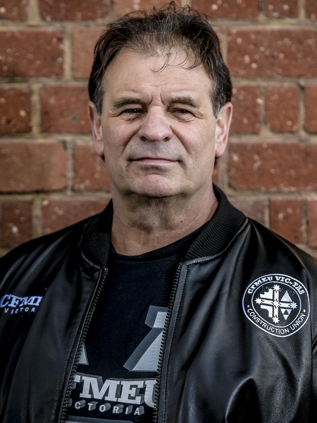 CFMEU leader John Setka. Picture: Roy VanDerVegt