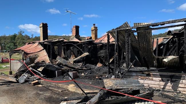 Breaking News Breaking News Tasmania Fire Service respond to house fire at Whitefoord. Picture: Supplied.