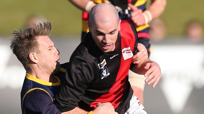 Jarrod Rodgers has now played more than 200 games for Buninyong Bombers in seniors. Picture Yuri Kouzmin