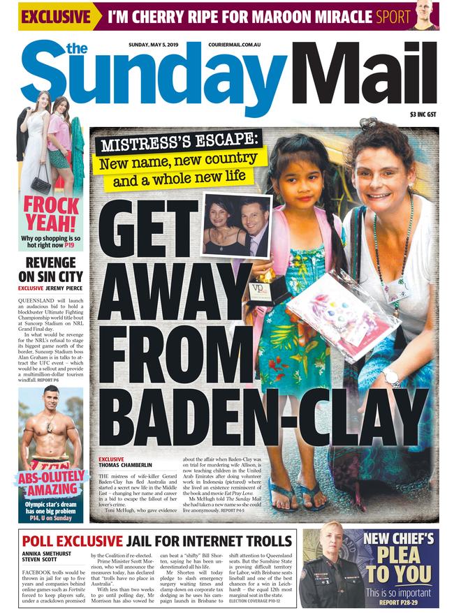 The Sunday Mail front page for May 5, 2019