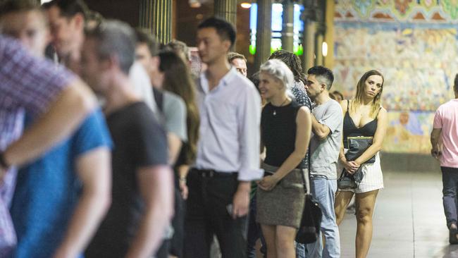 Melburnians out and about in the CBD. Picture: Eugene Hyland