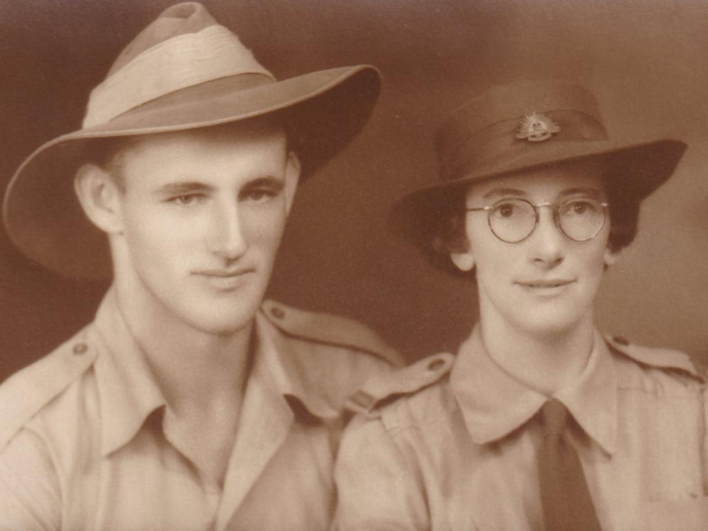 “Photo of my parents David Daniels and Marie Daniels. They were married on June 13, 1943. David was in the 2/11 Field Ambulance at Tobruk and Marie was in the AWAS and delivered mail to the Kuttabul the night it was torpedoed in Sydney Harbour. I am a Vietnam veteran.” Picture: Supplied by Geoff Daniels