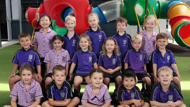 My First Year: Broadbeach State School Prep H. Front row: Rose, Hugo, Blake, Isaac, Archie. Middle row: Bentley, Alana, Ava, Frankie, Eddy, Valentino. Back row: Rita, Boston, Lily, Oscar, Shiloh.. Picture Glenn Hampson