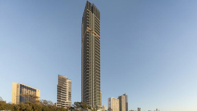 Artist impression of Meriton Shore, a Surfers Paradise supertower project proposed by Harry Triguboff. Picture: Supplied