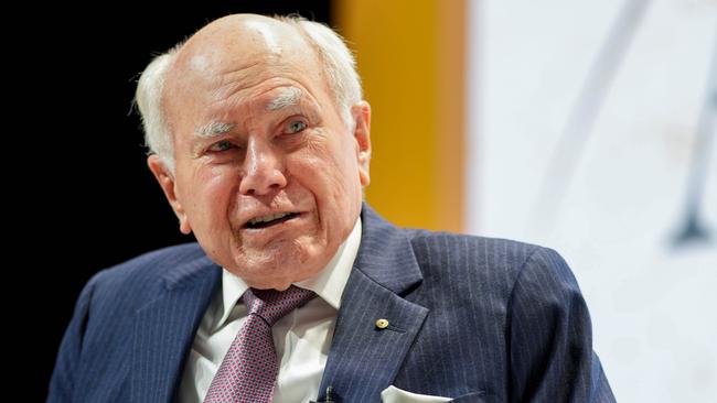 Former prime minister John Howard says the G20 would be the best organisation for tackling multibillion-dollar scams being promoted on Big Tech platforms. Picture: James Whatling/Parsons Media