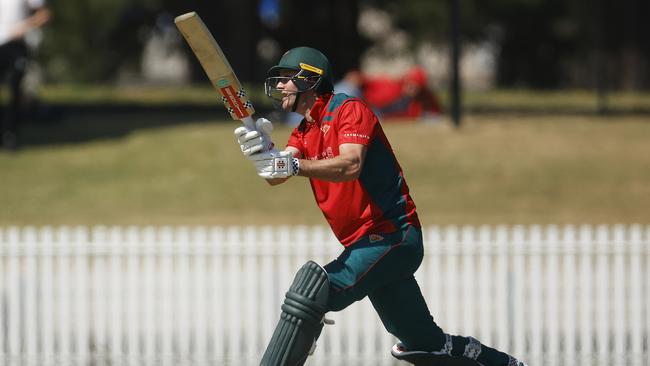 MELBOURNE, AUSTRALIA – SEPTEMBER 25: Beau Webster of Tasmania bats during the Marsh One Day Cup match between Victoria and Tasmania at CitiPower Centre, on September 25, 2023, in Melbourne, Australia. (Photo by Daniel Pockett/Getty Images)