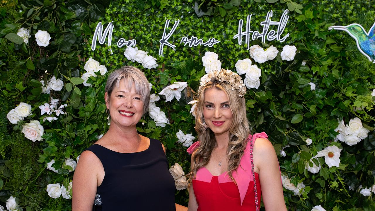 Melbourne Cup at Mon Komo Hotel. Simone De Raadt and Anne Windsor