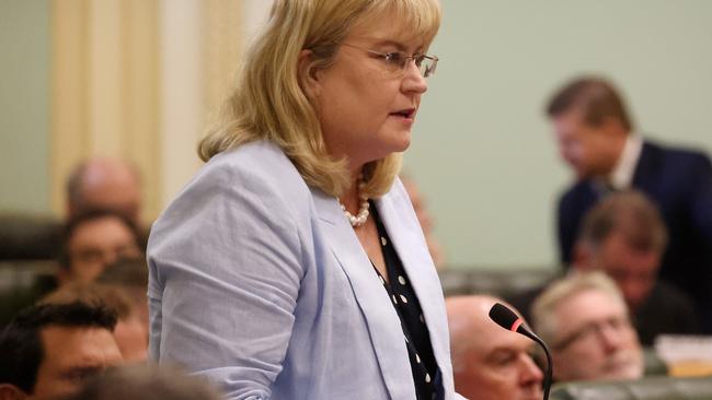 Ann Leahy MP, Qld Parliament Question Time, Brisbane. Picture: Liam Kidston