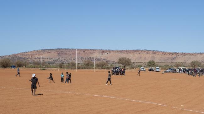 The Mimili Anangu School has closed amid escalating violence and unrest between two warring families. Picture: Simon Cross