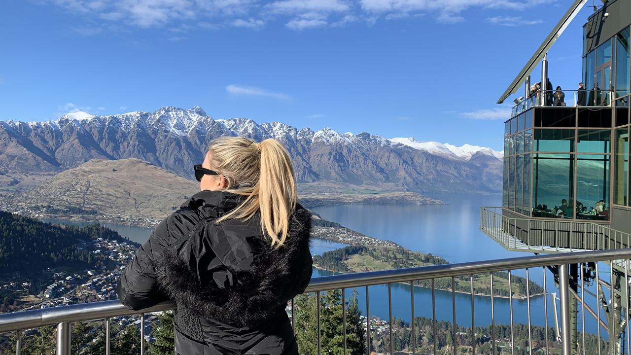 The stunning perspective from the top of the gondola.