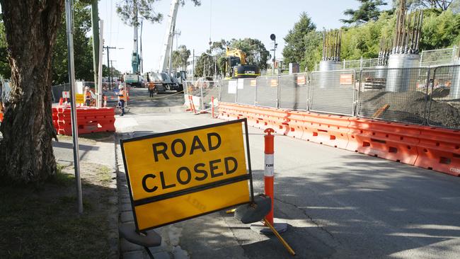 Talbot Cres will be permanently shut even after level crossing removal works are complete. Picture: Norm Oorloff