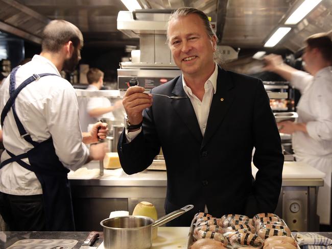 Chef Neil Perry at his new restaurant Eleven Bridge in Sydney CBD. Picture: John Fotiadis