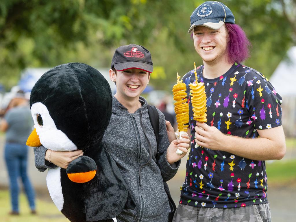 Alana Priest and AJ Bateup at the 2022 Toowoomba Royal Show, Friday, March 25, 2022. Picture: Kevin Farmer