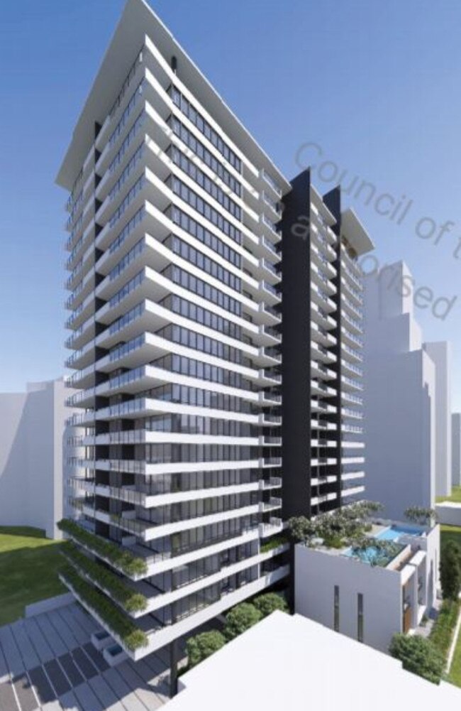 Artist impressions of a proposed Main Beach tower put forward by the Winten Property Group. Picture: Supplied by Gold Coast City Council