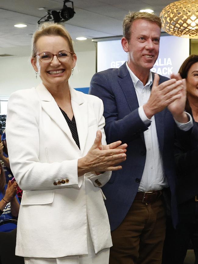 Shadow Opposition Leader Sussan Ley and Dan Tehan. Picture: Richard Dobson / NewsWire
