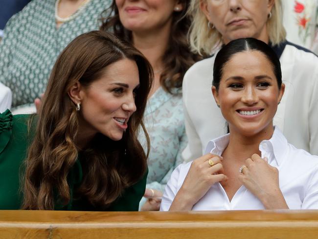 Meghan Markle maintains that she did not make Kate Middleton cry. Picture: AFP