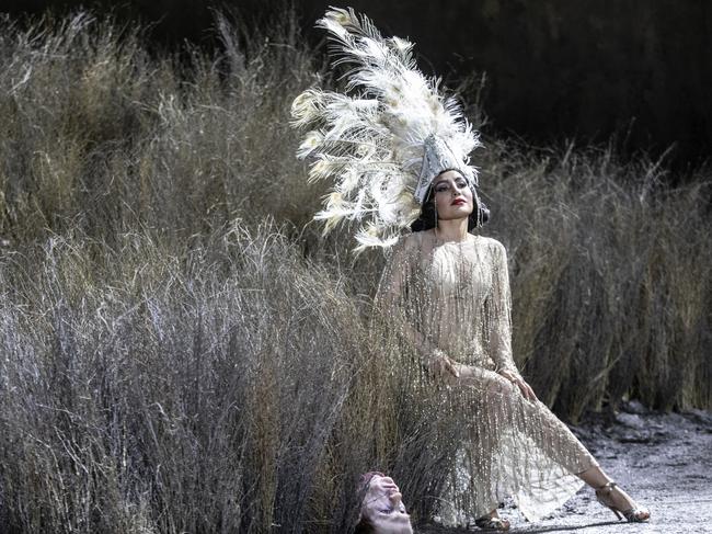 Nina Minasyan as the queen in Barrie Kosky’s production of The Golden Cockerel at Aix-en-Provence. Picture: Jean Louis Fernandez